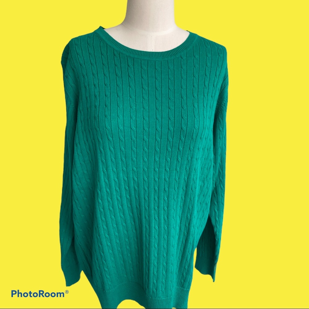 NWT: Cable Knit Crew Sweater